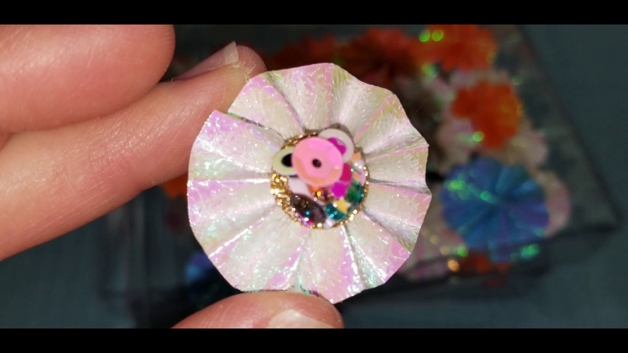 2020 May Mini rosettes using Daiso origami paper YouTube