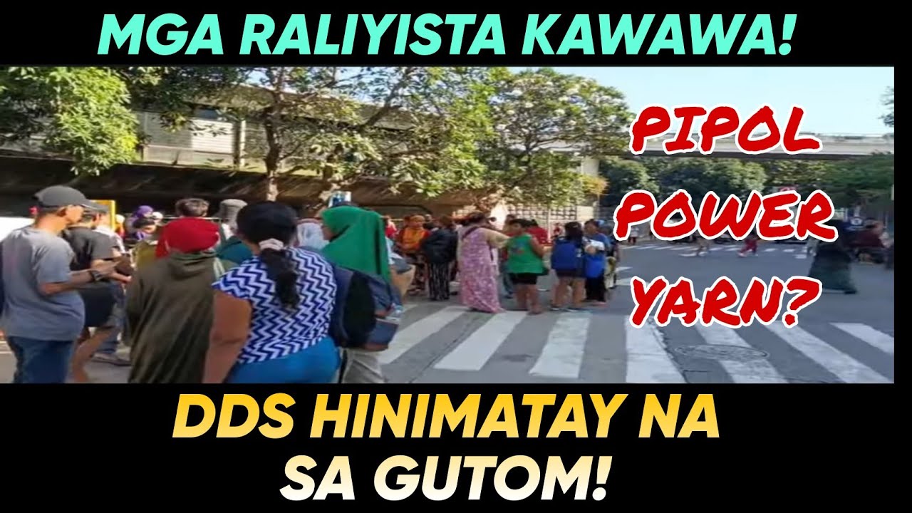 SITWASYON SA EDSA DDS RALLY! MGA PIPOL WALA NG POWER! GUTOM NA SILA ...