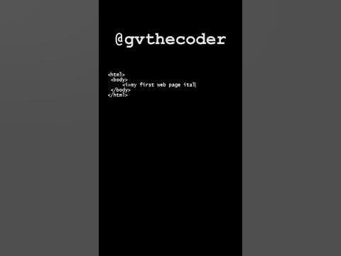 HTML - How to make text italics - YouTube