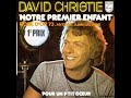 David christie  notre premier enfant 1973 our first child  nosso primeiro filho