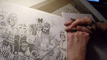 Inking Judge Dredd 1977 Part 25
