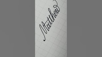 ☆ Matthew ☆ #calligraphy #handwriting #lettering #writing #signature #art #shortvideo