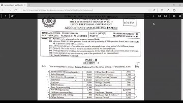 CSS 2021 Accountancy & Auditing Solved Paper