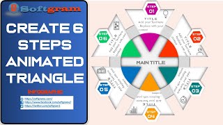 44.How to Create Animated 6 Steps Triangle Infographic