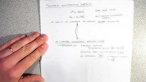 Member Compression Capacity - NZS 3404