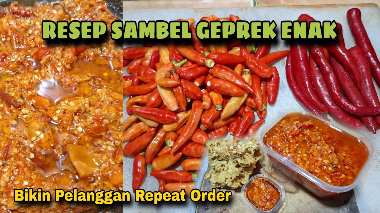 RESEP SAMBAL AYAM GEPREK ENAK SIMPLE UNTUK JUALAN || BIKIN PELANGGAN REPEAT ORDER