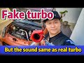 Turbo plastic berharga RM50 Ini boleh membuat bunyi turbo sama dengan yang sebenar!