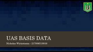 UAS Basis Data - Membuat database dan table sederhana, serta DFD dan ERD