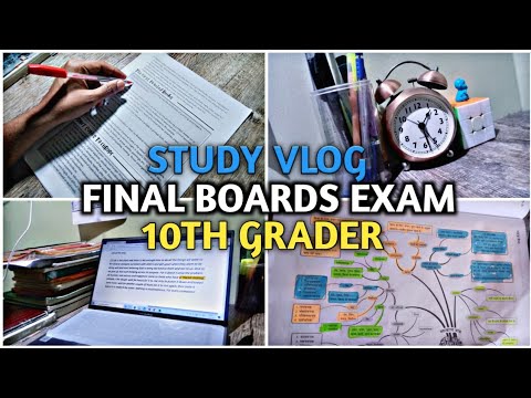 10th GRADER BOARDS EXAMS😥 | STUDY VLOG | CBSE BOARDS | FINAL EXAM STUDY ...