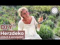 DIY - das SCHÖNSTE und EINFACHSTE HALTBARE HERZ selber machen aus Getreide und Lavendel