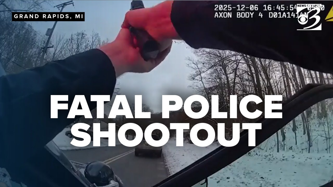 Grand Rapids police release bodycam video showing fatal shootout