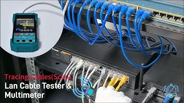 2-in-1 Network Cable Tester & Multimeter — Easily Check Length, POE, Crimping, & Network Checking!