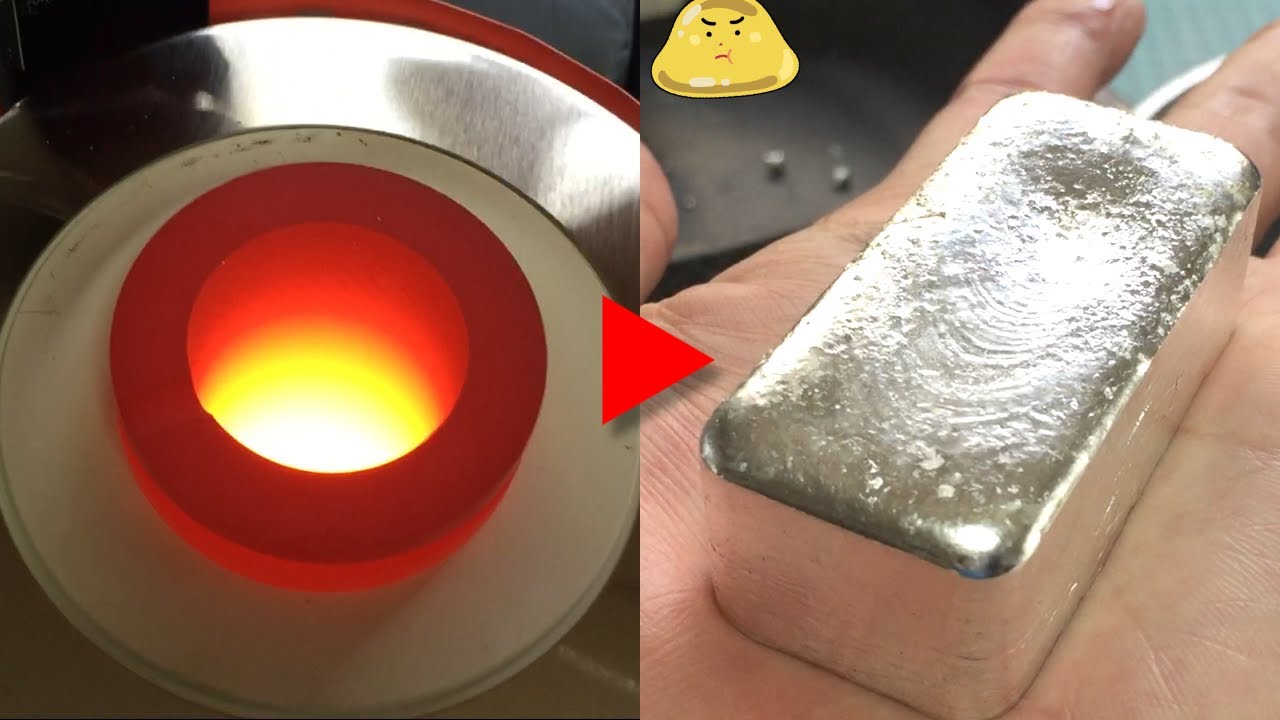 3kg溶かせる電気溶解炉で巨大銀インゴットを製造！かかった電気代はどれくらい？