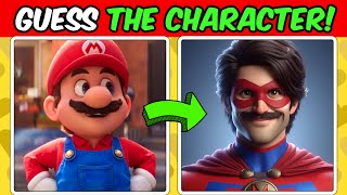 Guess SUPER MARIO MOVIE Characters but they're SUPERHEROES!