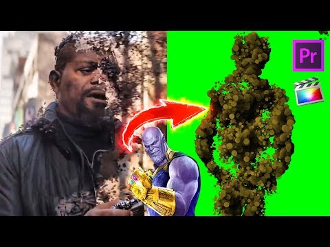 Avengers: THANOS Disintegration Effect Green Screen (DRAG & DROP , NO PLUGINS)