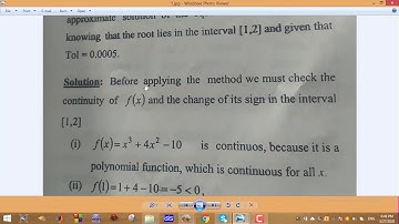 (Approximate Solutions of  Nonlinear Equations part1(Bisection ,false position,simple ,Newton