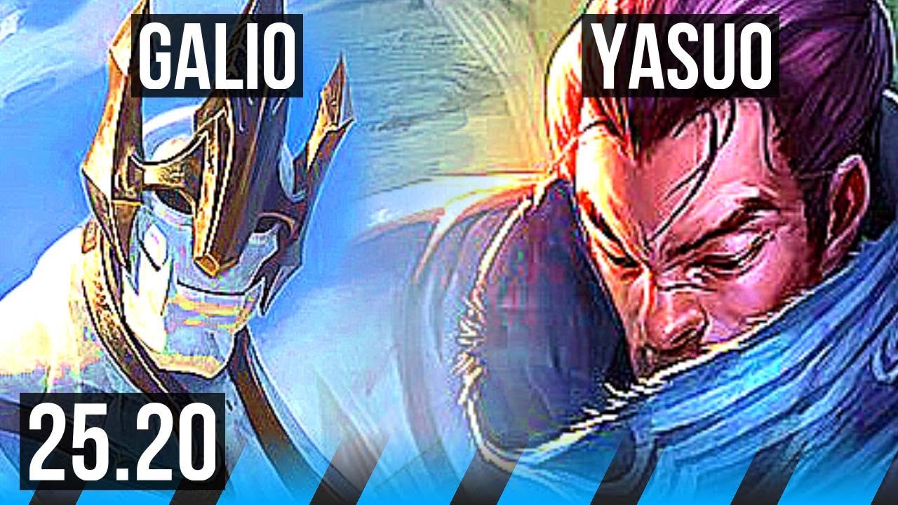 GALIO vs YASUO (MID) | NA Master | 25.20