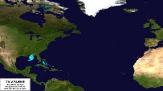 Tropical Storm Arlene - 2017 (Hypothetical Storm Animation)