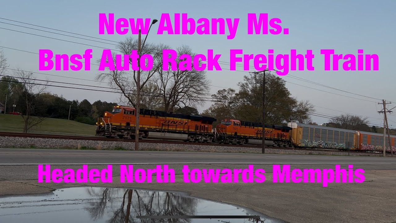 583 Bnsf Auto Rack Freight Train #bnsftrains #autoracks 