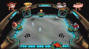 Crash Bash (PSX) - Enhanced Graphics in 4K (+Widescreen) - Gameplay