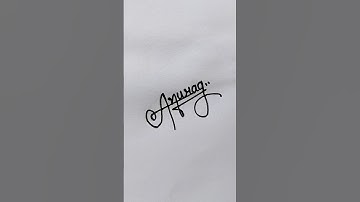 Anurag😍 name signature|#handwriting #youtubeshorts #signature #signwriting #shorts #trending #diy