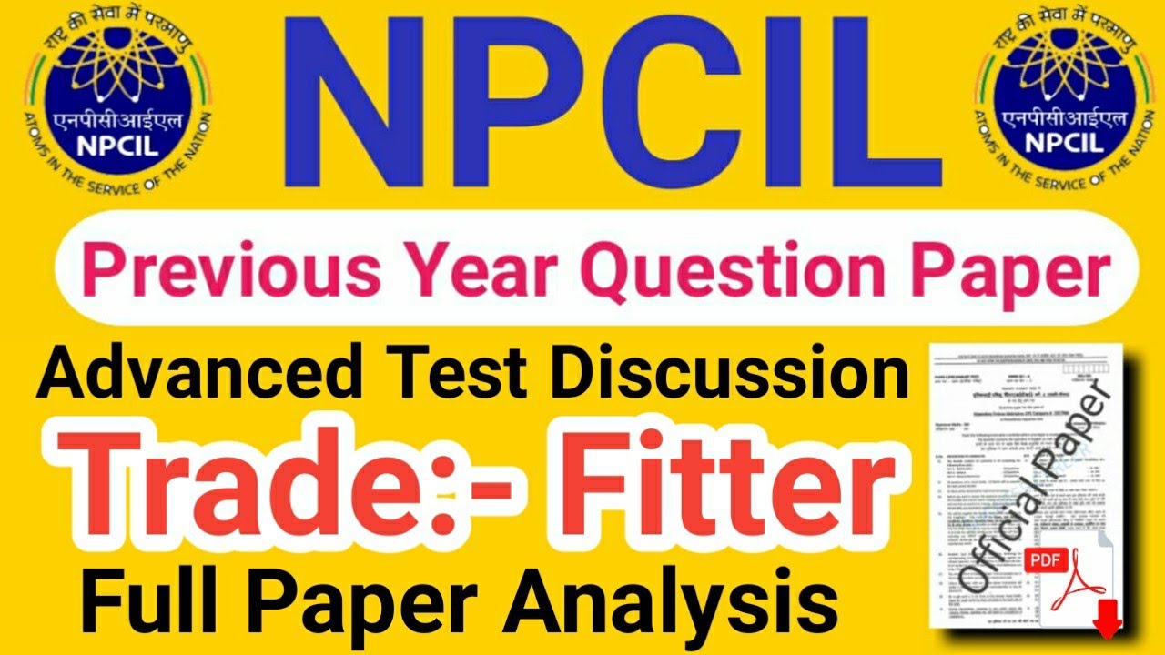 NPCIL Stipendiary Trainee Maintainer Fitter Advanced Paper NPCIL npcil-stipendiary-trainee-maintainer-fitter-advanced-paper-npcil