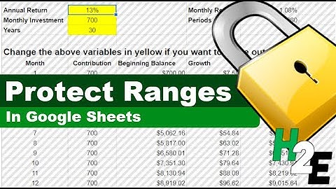 How to Protect Ranges in Google Sheets