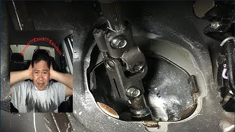DIY Knocking Noise? Change the Steering Yoke (Universal or U-Joint) Easily and Safely