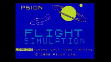 Flight Simulation (ZX Spectrum)