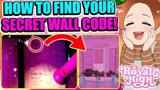 HOW TO FIND YOUR SECRET WALL CODE INSIDE OF THE THRONE TOWER! (Secret Floorboards) 🏰 Royale High