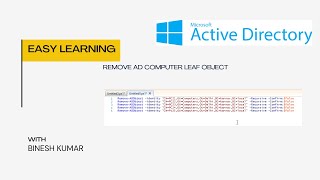 Remove AD Computer Leaf object