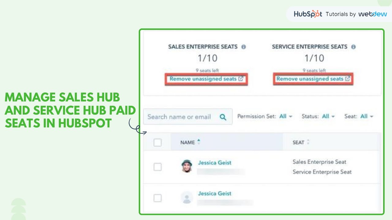 How-to manage sales hub and service hub paid seats in HubSpot. - YouTube
