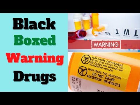 Video: Chinidina are un avertisment cutie neagră?