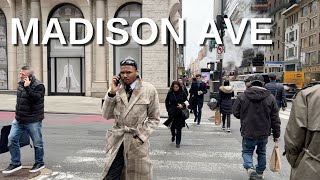 NEW YORK CITY Walking Tour [4K] - MADISON AVENUE