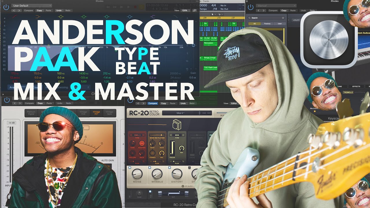 How To Mix And Master In Logic Pro X Anderson Paak Type Beat - YouTube
