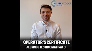 Testimony Student Operators Certificate 2023