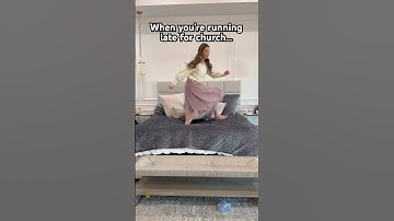 We were only 5 minutes late this time! 😅  #bigfamily #girlmom #lds #utah #apt