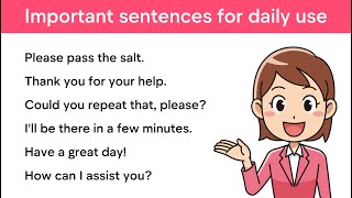 English Sentences For Daily Use | English Speaking Practice