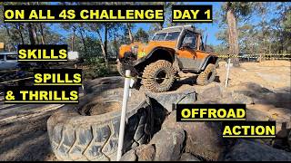 Offroad 4wd action in this one Builds skills and spills On all 4s 4wd competition Day 1