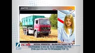 Φωτεινή Αραμπατζή: Υπογράφηκε η ΚΥΑ για τα De Minimis στο ρύζι - Στην ίδια ΚΥΑ και το Προανθικό '21