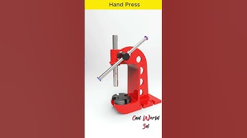 Hand Press #autocad #engineering #mechanical #mechanism #solidworks #3d #cad