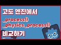 [Godot] 고도 엔진에서 _process() vs. _physics_process() 비교하기!