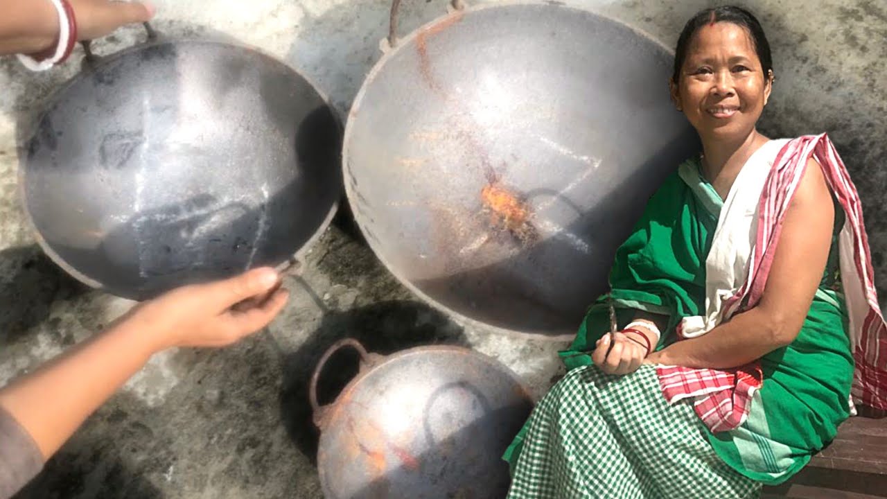 #Tradition | লোহাৰ,মাটিৰ নতুন কেৰাহী ব্যৱহাৰৰ পদ্ধতি | Preparing New