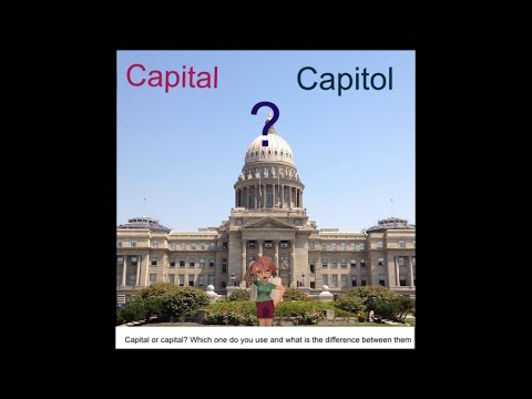 Vidéo: Différence Entre Le Capital Et Le Capitole