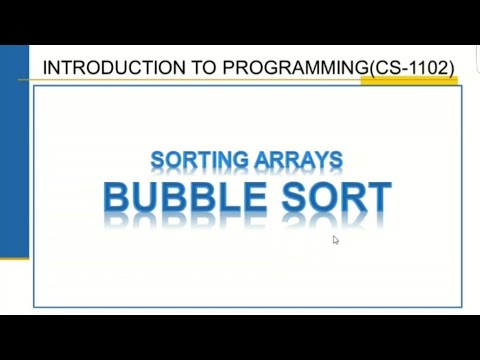 Bubble Sort Algorithm In C++ - YouTube