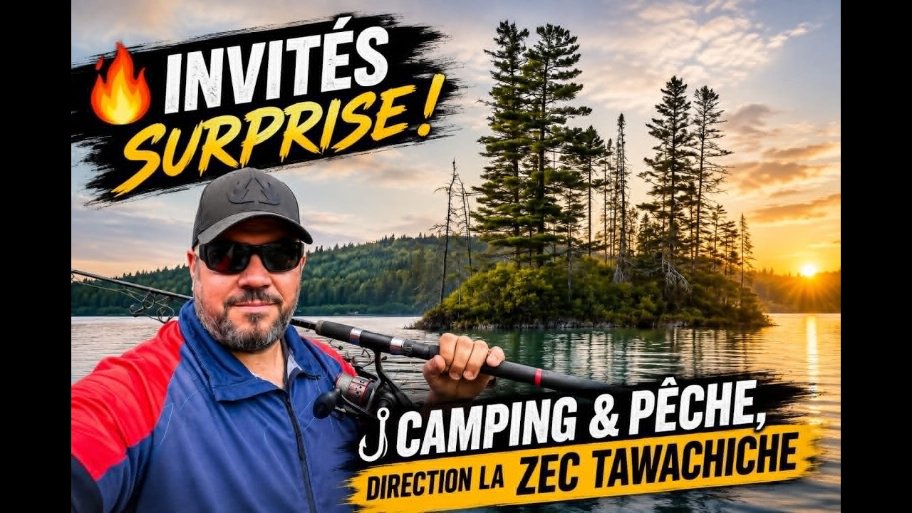 🔥 INVITÉS SURPRISE! 🎣Camping & pêche, direction la ZEC Tawachiche.