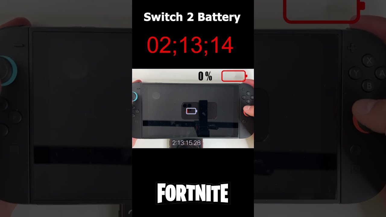Battery Life Of Fortnite On Nintendo Switch 2 Nintendoswitch2 Switch2