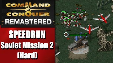 SPEEDRUN: Command and Conquer REMASTERED - Red Alert Soviet Mission 2 (Hard)