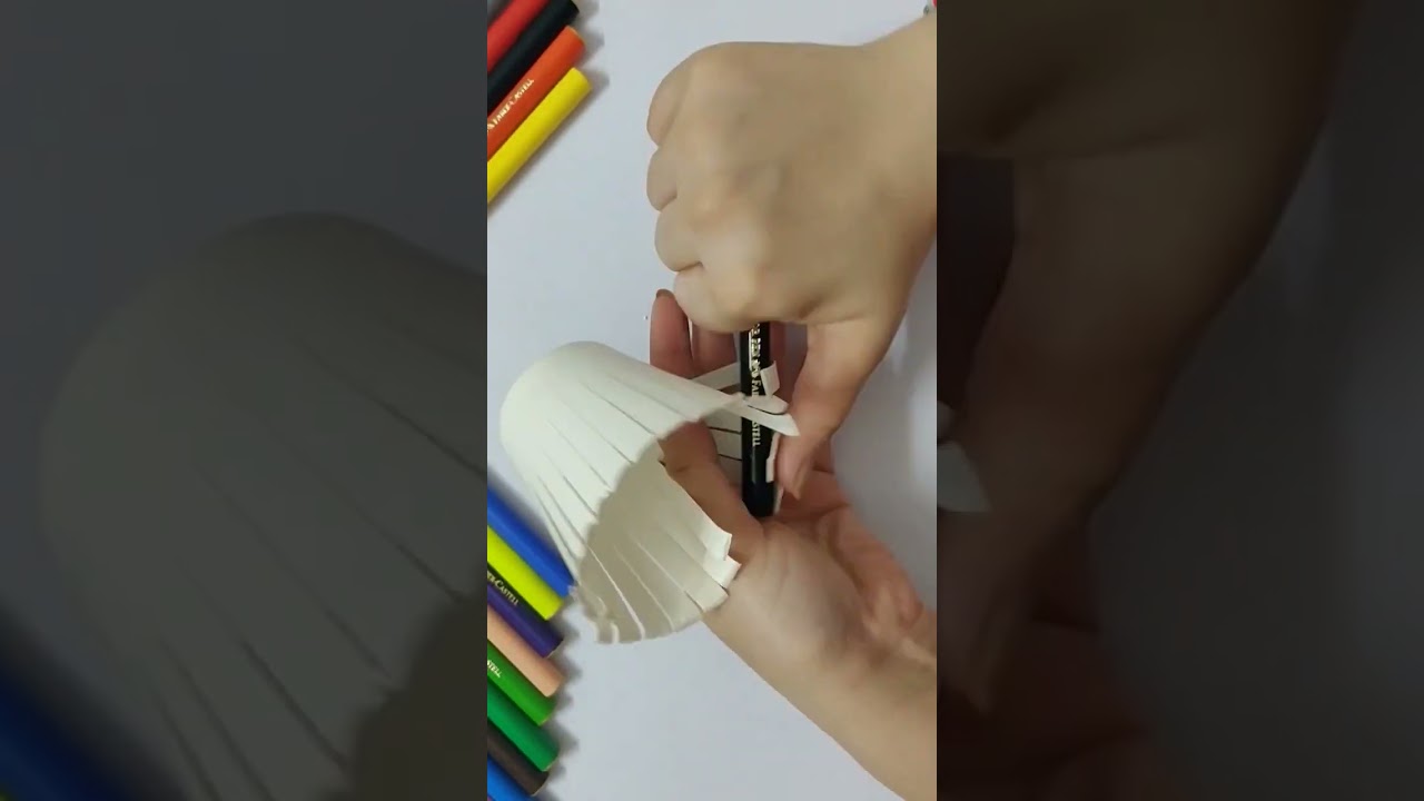 DIY Easy 3D Paper Master Chef Cap 🎩👨‍🍳 origami with disposable cup glass art&crafts 