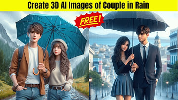 How to Create 3D AI Images of Couple in Rain for Free | Bing Ai Image Creator